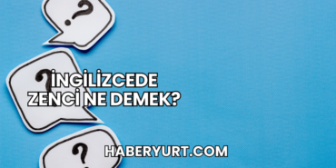 İngilizcede Zenci Ne Demek?