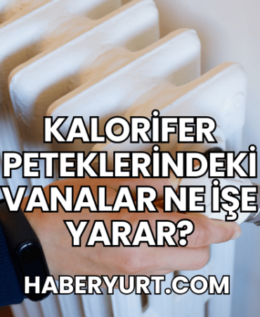 Kalorifer Peteklerindeki Vanalar Ne İşe Yarar?