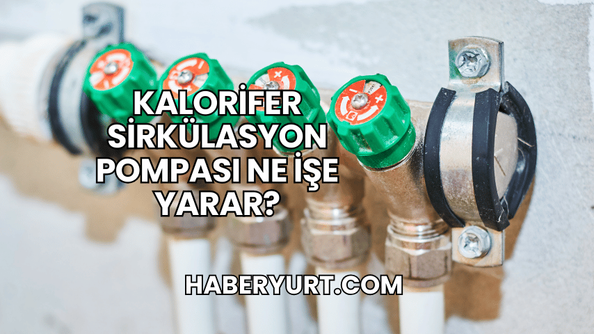 Kalorifer Sirkülasyon Pompası Ne İşe Yarar?