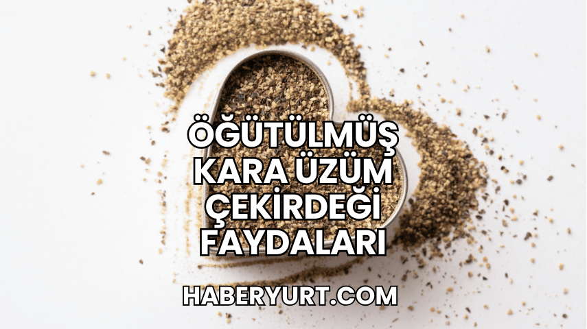 Öğütülmüş Kara Üzüm Çekirdeği Faydaları