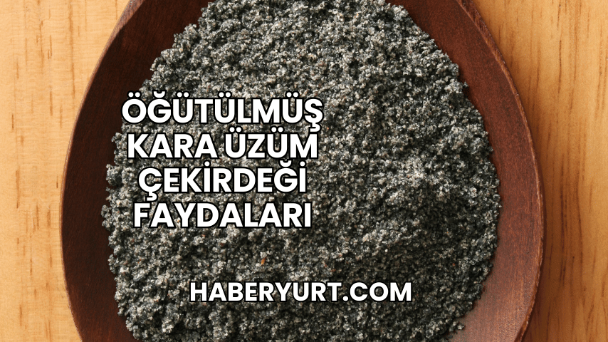 Öğütülmüş Kara Üzüm Çekirdeği Faydaları