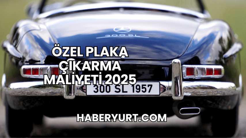 Özel Plaka Çıkarma Maliyeti 2025
