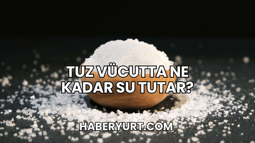 Tuz Vücutta Ne Kadar Su Tutar?